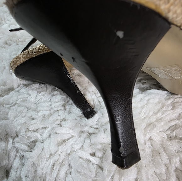 A. Marinelli Slingback Heels, SIZE:9.5, BROWN & TAN - Picture 16 of 16